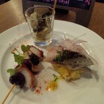 オステリア 佐藤 - おまかせ前菜最初の3種