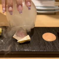 鴨ときどき馬 神保町本店 - 瞬間スモークの前菜