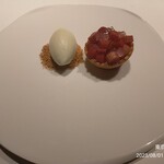 レフェルヴェソンス - ルパープとライムの寒天タルト こよみかんの薬のアイスクリームルパープとライムの寒天タルト こよみかんの薬のアイスクリーム