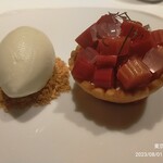 レフェルヴェソンス - ルパープとライムの寒天タルト こよみかんの薬のアイスクリーム