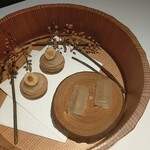 レフェルヴェソンス - パイナップル無花果の菜のシュー／落花生のフィザンシュノヘーゼルナッツのプチモンプウン ローズマリーのクリームサンド／生姜とグレープフルーツ／映：／ショコラカルダモン