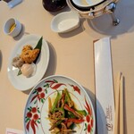 中国料理 古稀殿 - 点心と牛肉細切り炒め