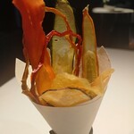 レフェルヴェソンス - 一は野菜クリスプのプーケと豆腐サワークリーム