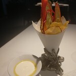 レフェルヴェソンス - 一は野菜クリスプのプーケと豆腐サワークリーム