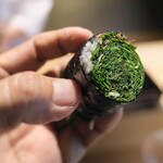 鮨 三心 - 広島梶谷農園のハーブを巻いて。。