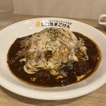 Kanda Tamagoken - 牛すじカレー&炙りチーズオムライス　1190円