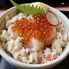 いちば亭 - ずわい蟹、帆立、イクラ丼