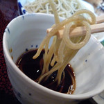 玄蕎麦 野中 - 特製醤油汁に浸して啜る