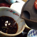 玄蕎麦 野中 - 蕎麦湯を楽しむ