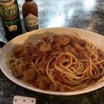 パブスポット プリンセス - トマトソースパスタ。単品の価格は未確認。