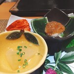大宮 鮨 いわい - しらすの漬けと冬瓜