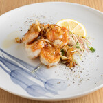 鉄板焼 天晴れ - 大人気ガーリックシュリンプ