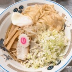 中華そば みたか - ワンタンメン油そば半熟卵付き