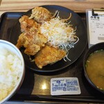 Yoshinoya - 油淋鶏唐揚げ定食