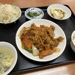 台湾料理 福楽 - 鶏肉の辛子炒めランチ@辛多