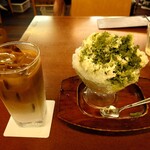 Naniwaya cafe - ドリンクはカフェオレ