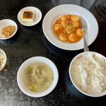 福州風味 - 海老チリソースのランチ