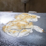 リボン - うす焼きを2枚焼いてもらいます