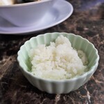 自家製麺 ら～めん かり屋 - 追い飯、この量は嬉しいね (^^)