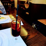 志喜亭 - アイスティー、インド風カレーは写真忘れました。