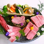 Wagyuu Yakiniku Toku - 特選和牛5種＆季節の焼き野菜盛合せ