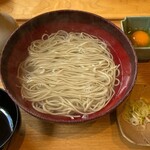 Sobakiri Ishigaki - 釜揚げそば　熱い辛汁と生卵