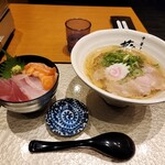 Chuukasoba Aoi - 塩そば海鮮丼セット