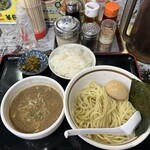 Nibo Shira-Men Aoki - R5.8  つけ麺並盛・味玉・半ライス・辛子高菜