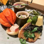 銀座 しのはら - ほおづきも添えて