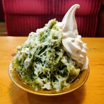 Komeda Kohi Ten - 宇治抹茶＋ソフトクリーム・練乳・小倉あん1000円