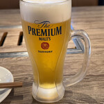 Yakiniku Ando Teuchi Reimen Jirou - 生ビール 638円。