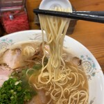 ラーメン楽 - コシのある麺