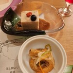 海上館 - 胡麻豆腐・南蛮漬け