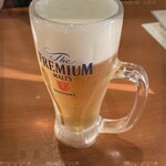 四川麻辣火鍋 天府 - セットの生ビール