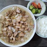 めん処 縁 - 限定しょう油チャーシューメン 大盛り•脂多め with ライス