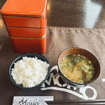 モモ カフェ - 重箱弁当@1500