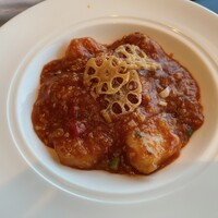 謝朋殿 幕張店 - 海老とイカのチリソース炒め
