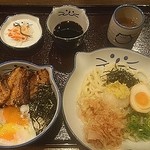 Noraya - 炙り豚角煮丼＆ぶっかけうどんセット（1,1180円）