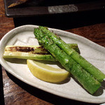 アスパラ塩焼き