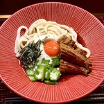 うどん×酒場 第六感 - 冷・うなとろぶっかけうどん 1000円