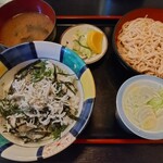 更科　芝五 - しらす丼セット