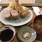 とんかつ 牡丹 - 海老ヒレ定食