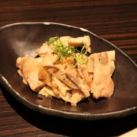 銀座 竹の庵 5丁目本店 - 若鶏の炭火焼き（九条ネギソース）