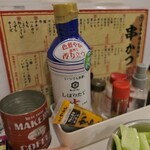 Maruya Shouten - （2023/6月）テーブルの調味料