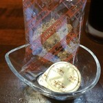 キッチン ブルー グローブ - お菓子のアップ