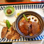 Gyuutan Yaki Sendai Hemmi Hachiouji Horinouchi Ten - 上たん焼きと和風たんシチュー定食