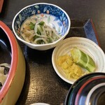 ふく島すし - 小鉢、漬物
