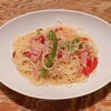 洋麺亭 - ペペロンチーノSサイズのAランチ(ドリンクバー、スープバー、サラダ付き)　1530円税込