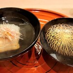 馬車道 大かわ - 鰻の白焼きと冬瓜