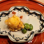 馬車道 大かわ - 鱧　トウモロコシ　新銀杏